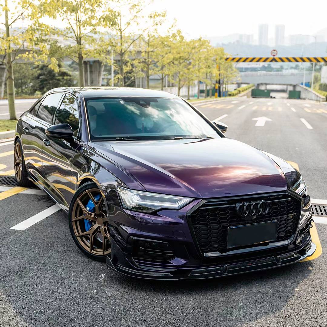 Ravoony Plus Audi Gloss Velvet Purple Car Vinyl Wrap Audi A6L Wrap