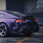 Ravoony Plus Gloss Midnight Purple Car Vinyl Wrap Toyota GR Supra Wrap
