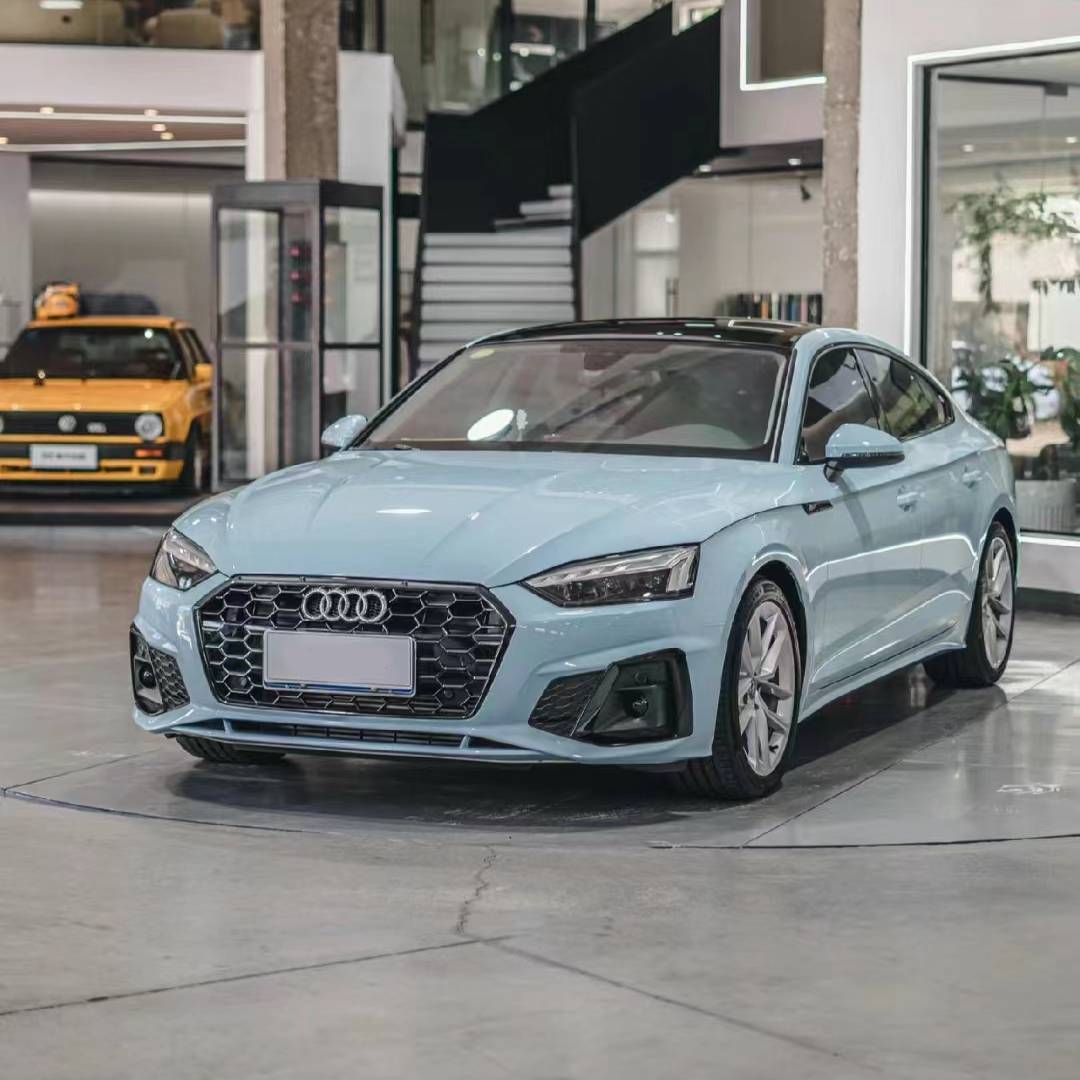 Ravoony Plus Glossy Crystal Glacier Blue Car Wrap Audi A5 Wrap