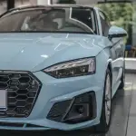 Ravoony Plus Glossy Crystal Glacier Blue Car Wrap Audi A5 Wrap
