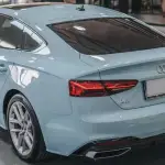 Ravoony Plus Glossy Crystal Glacier Blue Car Wrap Audi A5 Wrap