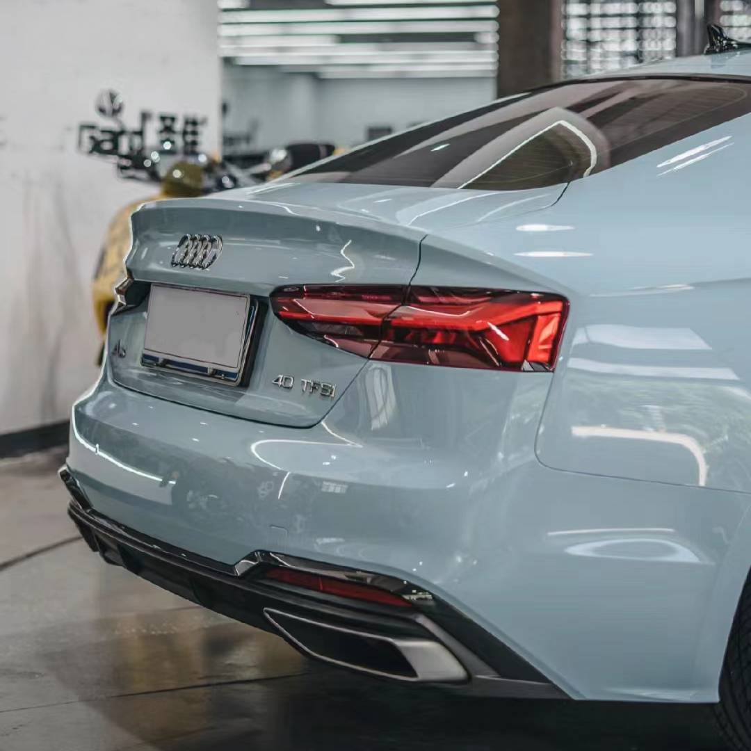 Ravoony Plus Glossy Crystal Glacier Blue Car Wrap Audi A5 Wrap