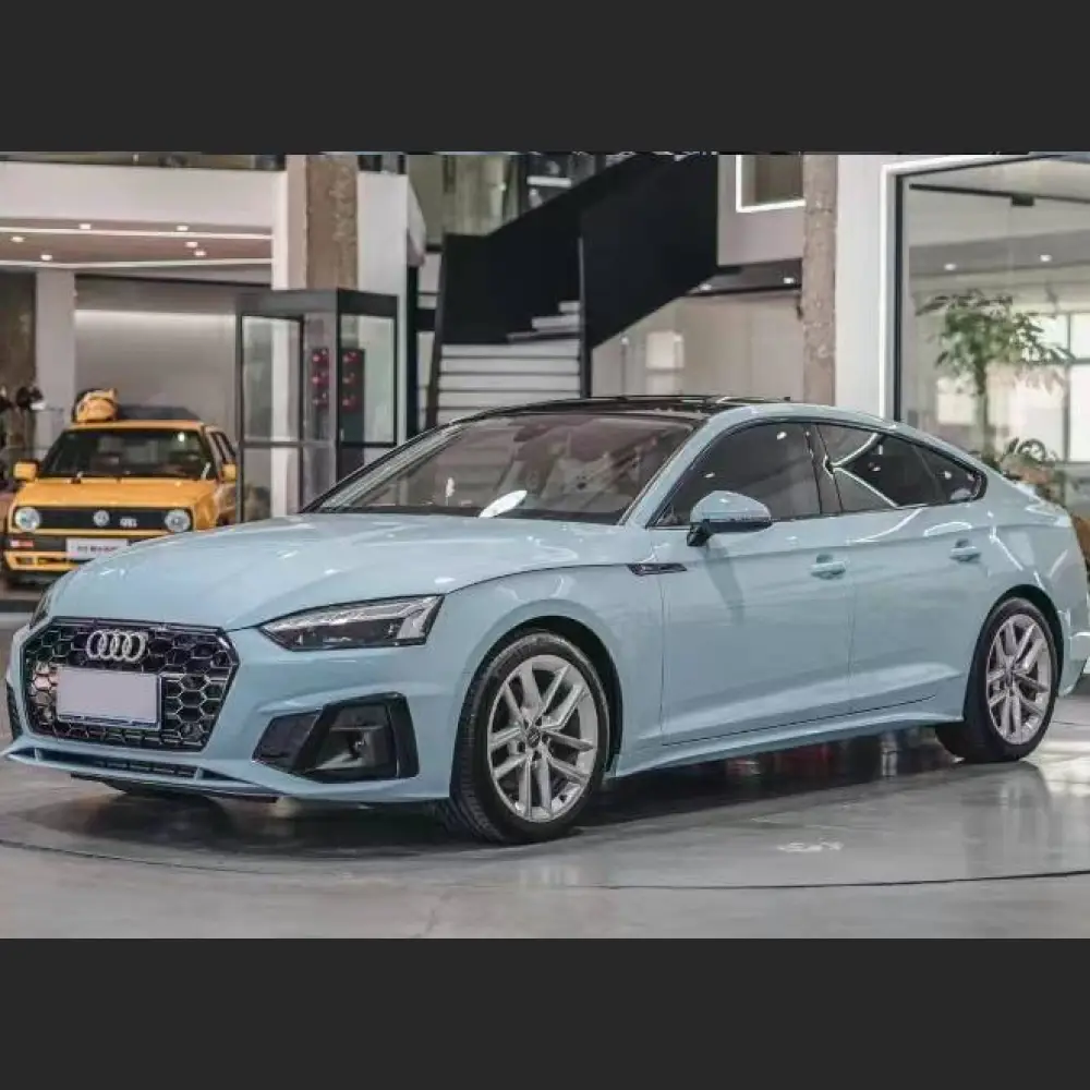 Ravoony Plus Glossy Crystal Glacier Blue Car Wrap Audi A5 Wrap
