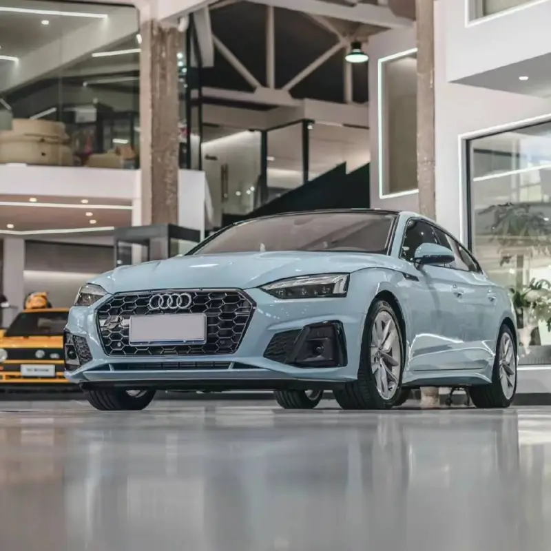 Ravoony Plus Glossy Crystal Glacier Blue Car Wrap Audi A5 Wrap