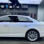 Ravoony Plus Glossy White to Blue Car Vinyl Wrap Audi A4 Wrap
