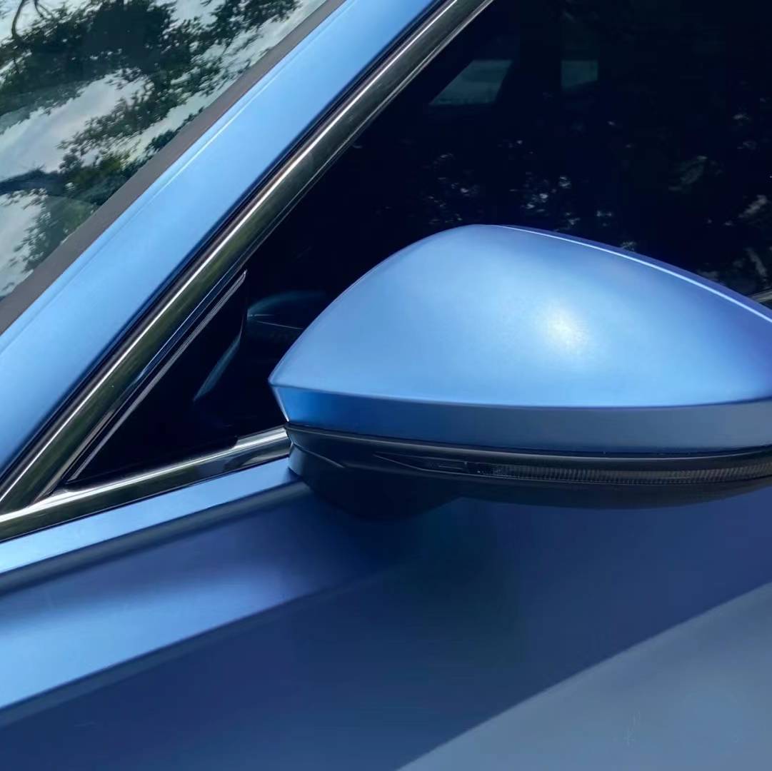 Ravoony Plus Pure Metal Mist Blue Car Vinyl Wrap Audi A6 Wrap 