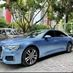 Ravoony Plus Pure Metal Mist Blue Car Vinyl Wrap Audi A6 Wrap 