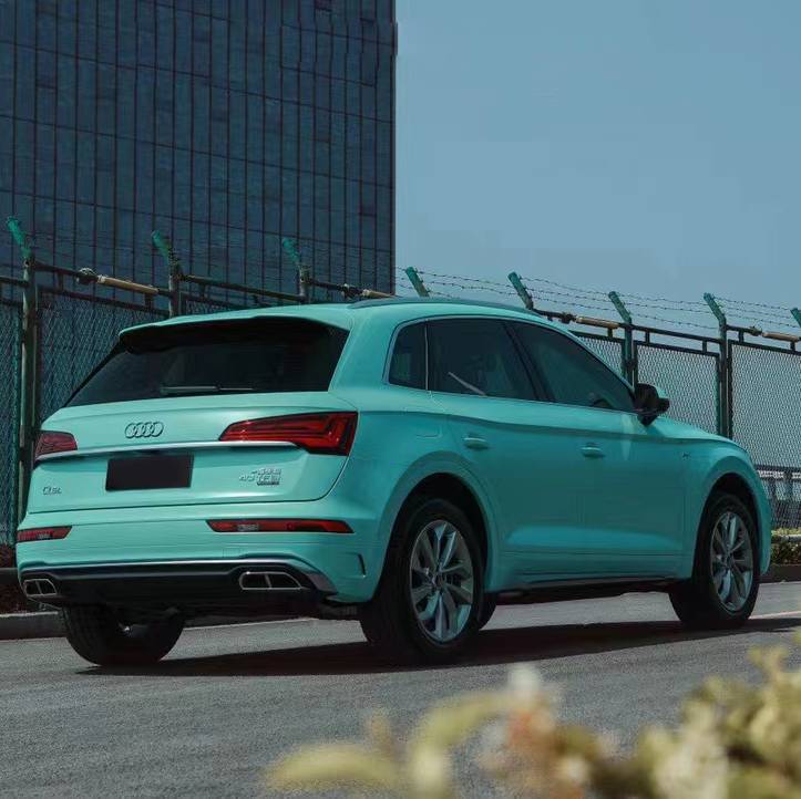 Ravoony Plus Pure Metal Tiffany Blue Car Wrap Audi Q5 Wrap