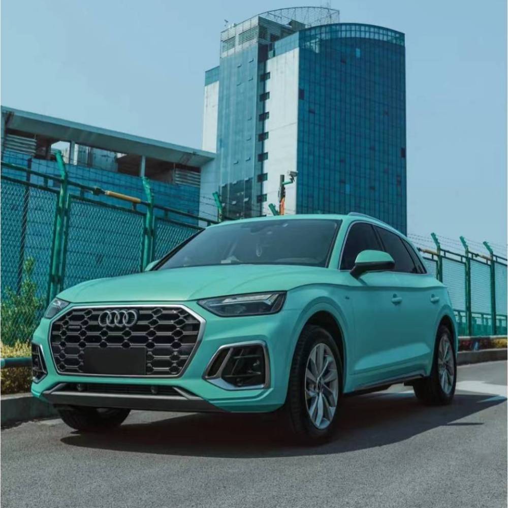 Ravoony Plus Pure Metal Tiffany Blue Car Wrap Audi Q5 Wrap