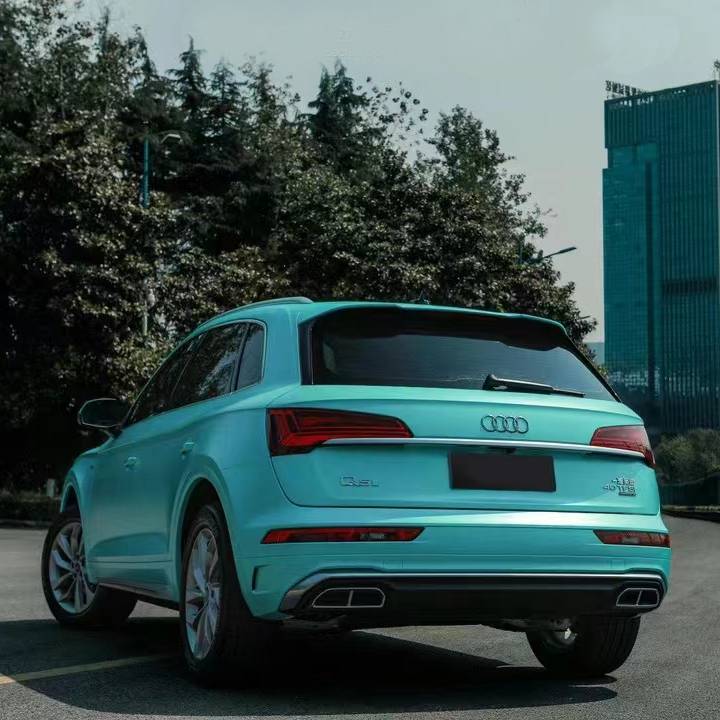 Ravoony Plus Pure Metal Tiffany Blue Car Wrap Audi Q5 Wrap