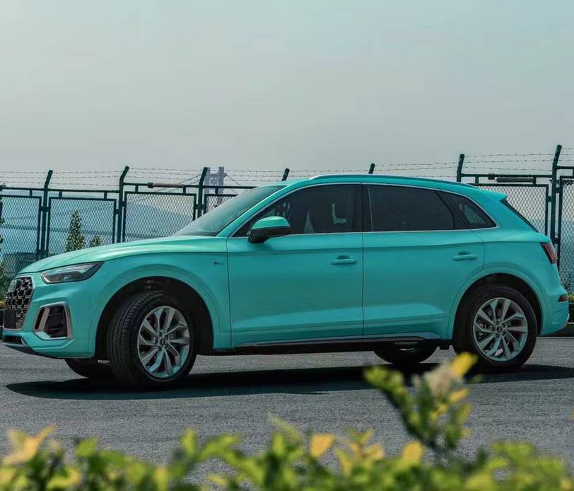 Ravoony Plus Pure Metal Tiffany Blue Car Wrap Audi Q5 Wrap