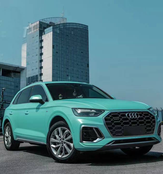 Ravoony Plus Pure Metal Tiffany Blue Car Wrap Audi Q5 Wrap