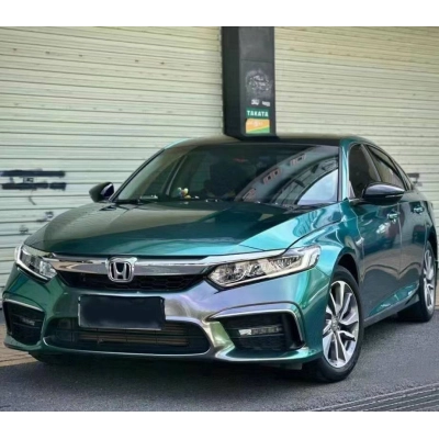 Ravoony Plus Glossy Diamond Micro Celadon Green Car Wrap 02