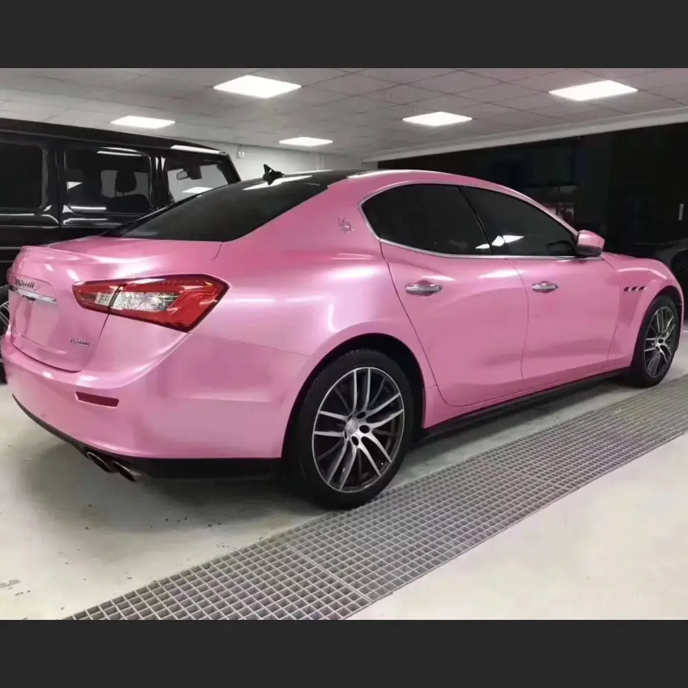 Metal Paint Shell Pink Car Wrap, Best Ravoony Glossy Metal Paint Shell ...