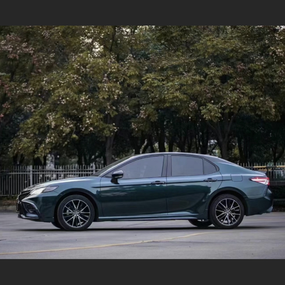 Ravoony Plus Gloss Metallic Midnight Green Car Wrap Toyota Camry Wrap