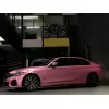 Ravoony Glossy Laser Pink Car Vinyl Wrap