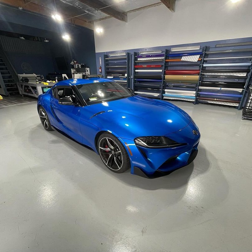 Ravoony Plus Metal Paint Jazz Blue Vinyl Car Wrap