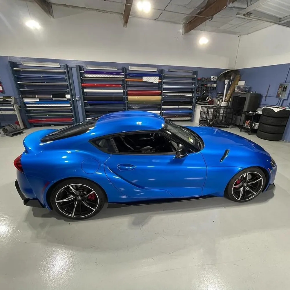 Ravoony Plus Metal Paint Jazz Blue Vinyl Car Wrap