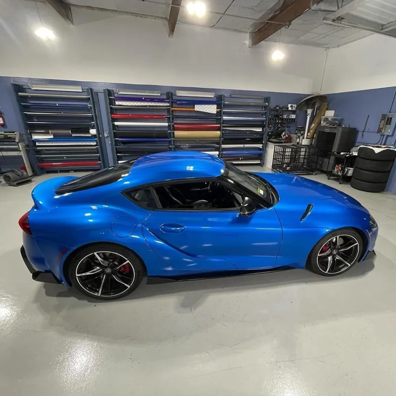 Ravoony Plus Metal Paint Jazz Blue Vinyl Car Wrap