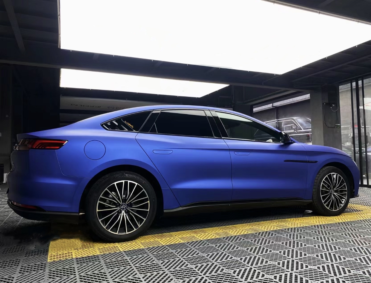 Ravoony Plus Ultra-Matte Metal Blue Car Wrap