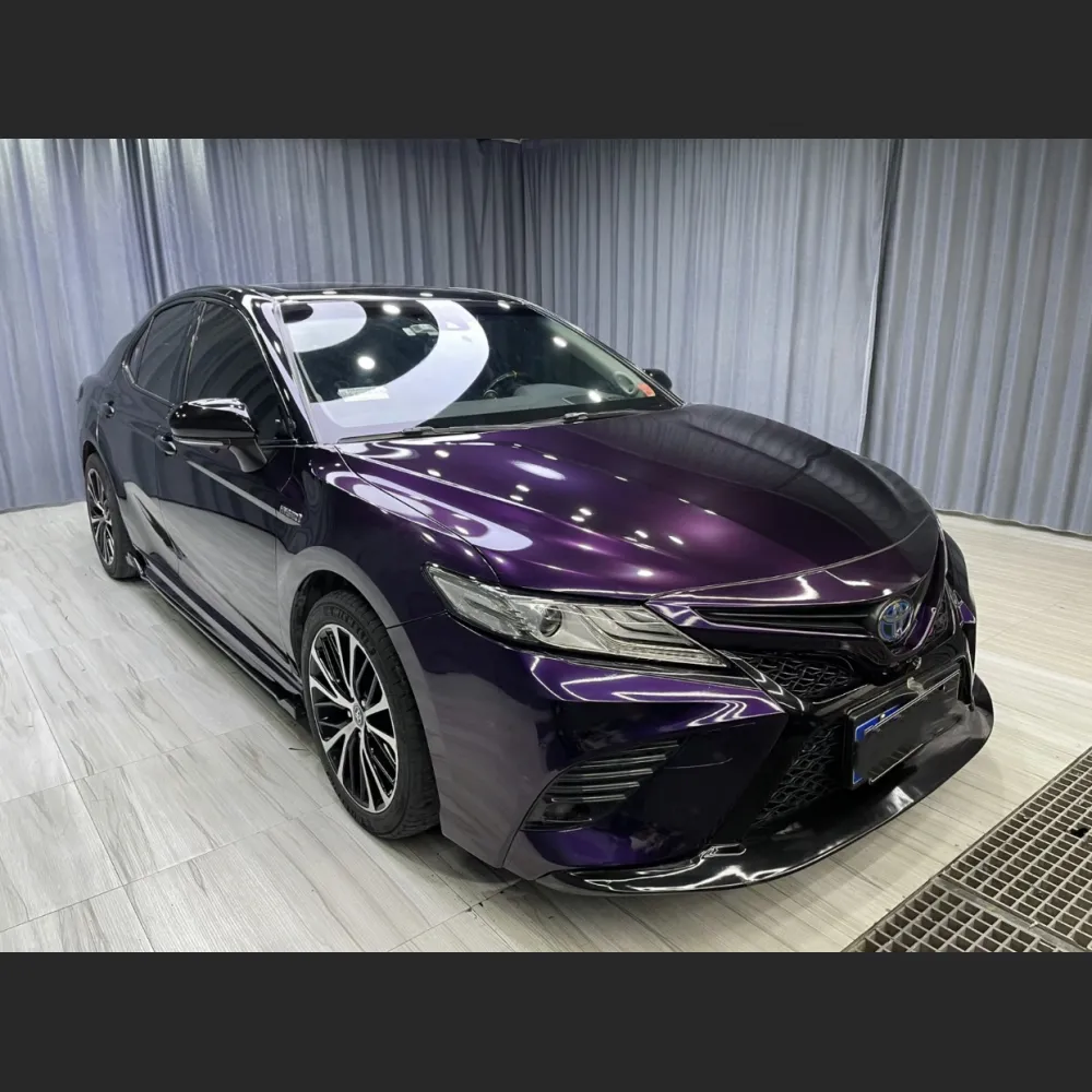 Ravoony Plus Gloss Midnight Purple Car Vinyl Wrap Camry Wrap