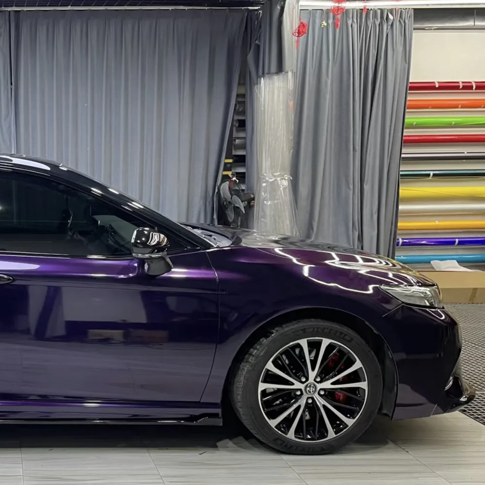 Ravoony Plus Gloss Midnight Purple Car Vinyl Wrap Camry Wrap