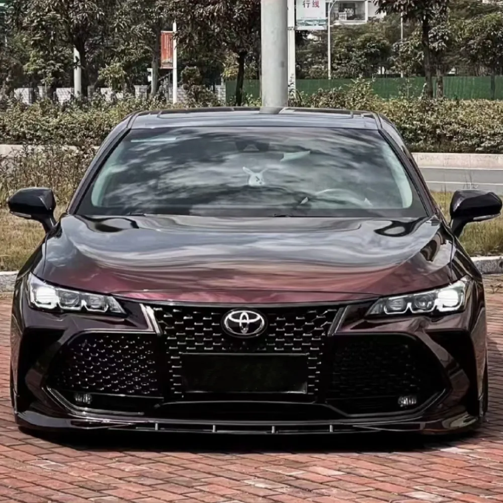 Ravoony Plus Glossy Diamond Black Red Vinyl Car Wrap Toyota Abaron Wrap