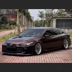 Ravoony Plus Glossy Diamond Black Red Vinyl Car Wrap Toyota Abaron Wrap