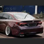Ravoony Plus Glossy Diamond Black Red Vinyl Car Wrap Toyota Abaron Wrap