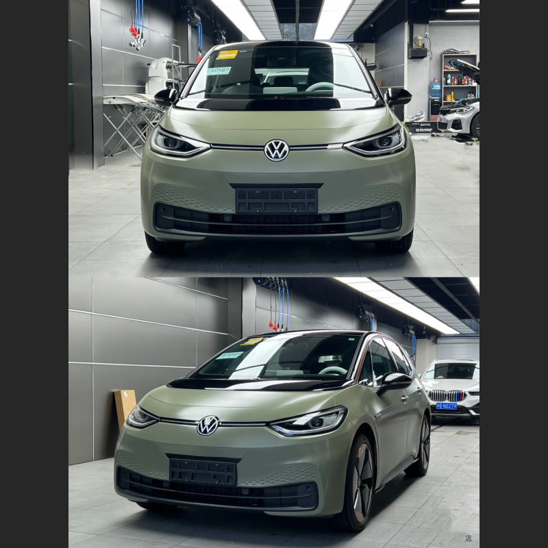 Ravoony Plus Ultimate Flat Light Khaki Green Car Wrap