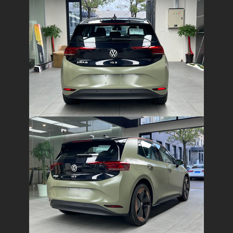 Ravoony Plus Ultimate Flat Light Khaki Green Car Wrap