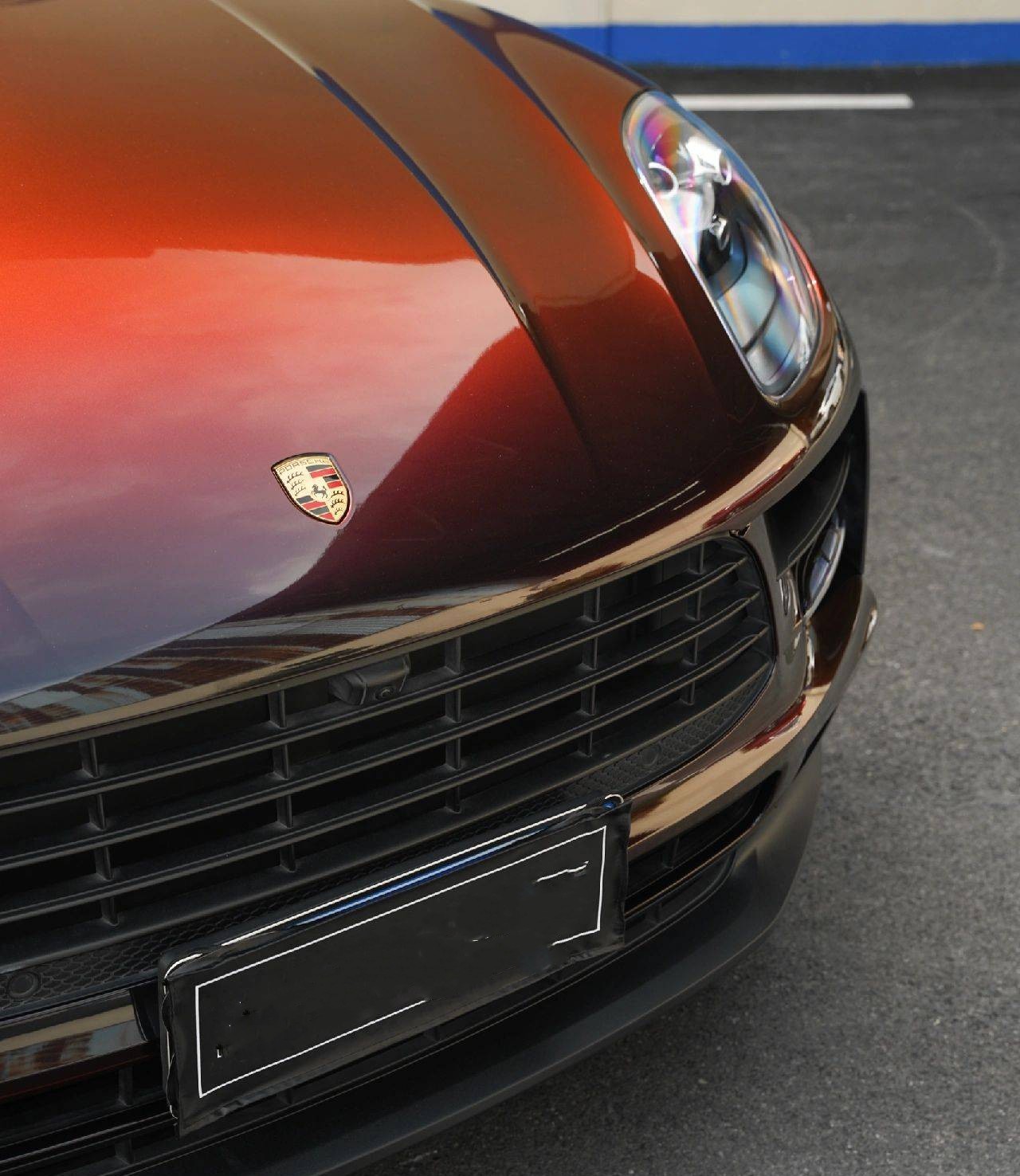 PET Gloss Color Shift Rainbow Drift Black Red Vinyl Wrap
