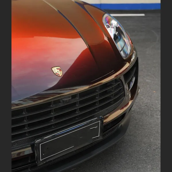 Ravoony Gloss Color Shift Rainbow Drift Black Red Vinyl Wrap