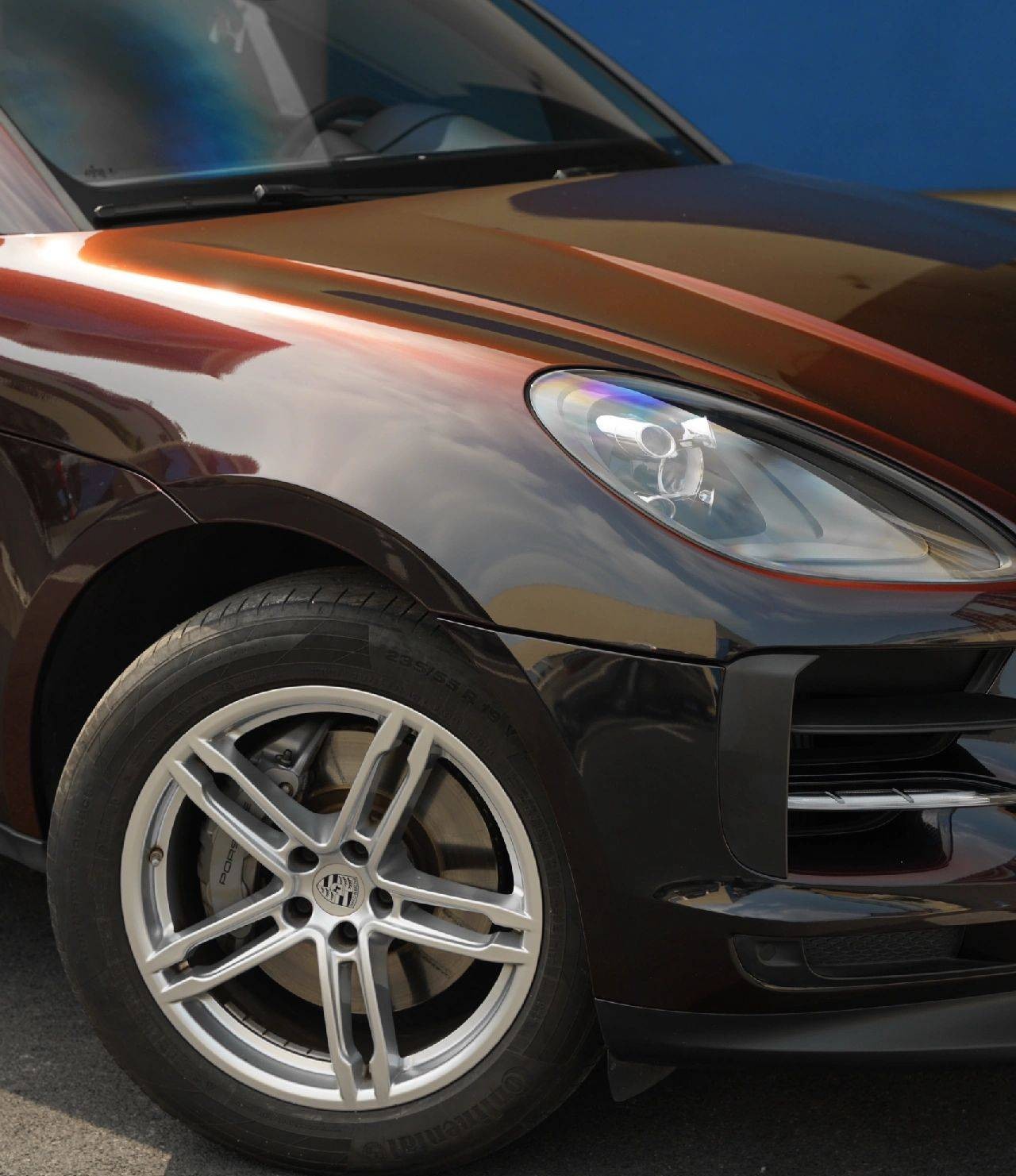PET Gloss Color Shift Rainbow Drift Black Red Vinyl Wrap