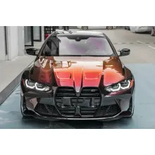 PET Gloss Color Shift Rainbow Drift Black Red Vinyl Wrap