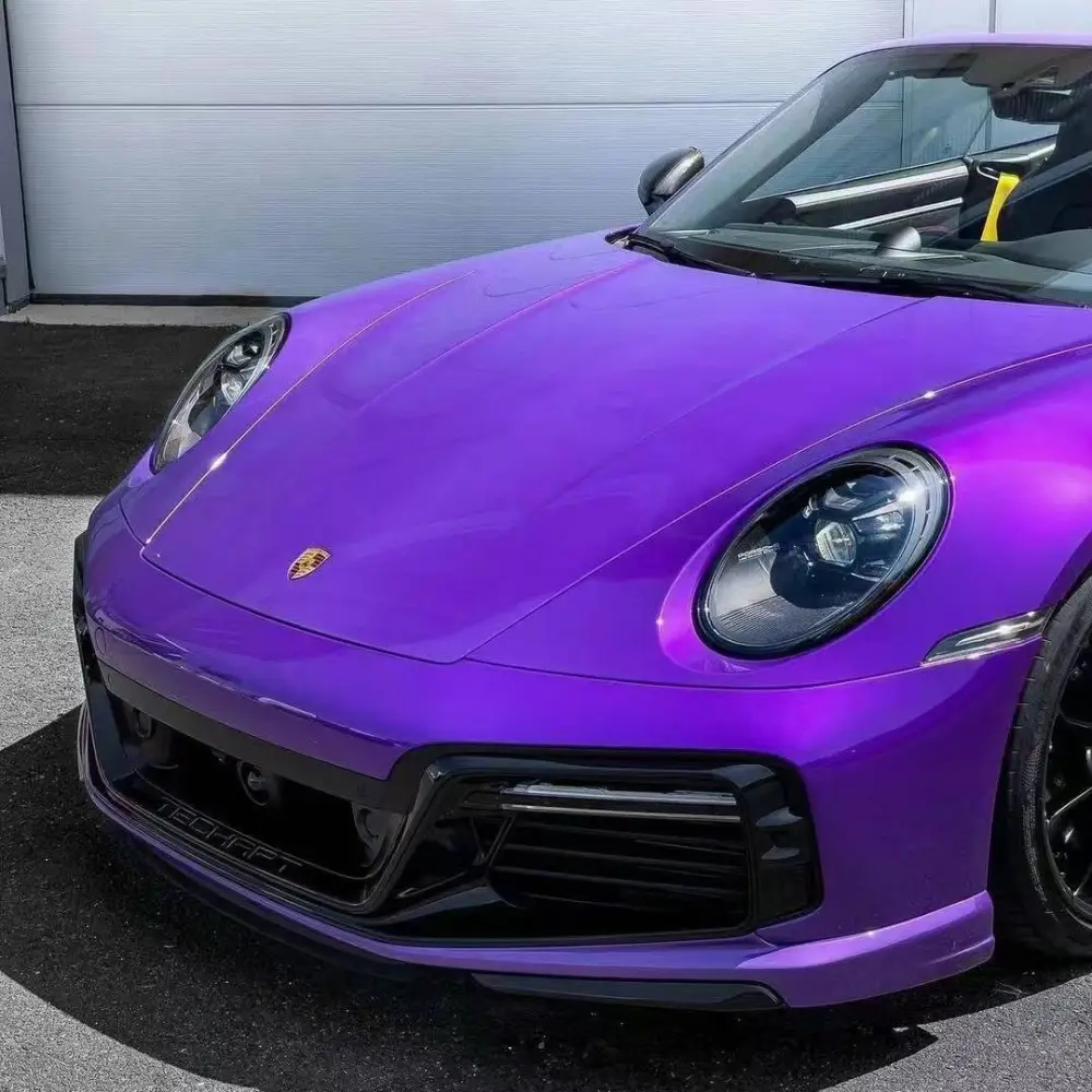 Best Ravoony Glossy Explosion Purple Car Vinyl Wrap - ravoony.com