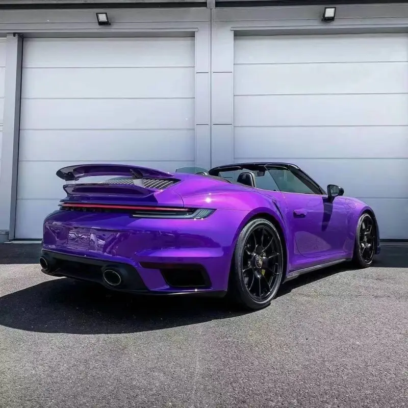 Glossy Explosion Purple Car Vinyl Wrap