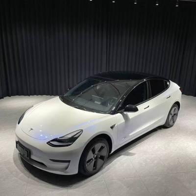 Ravoony Plus Glossy White to Blue Car Vinyl Wrap 02