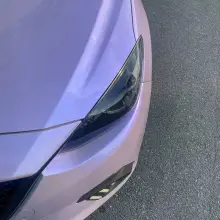 Twin Silver Purple Car Vinyl Wrap