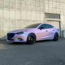 Twin Silver Purple Car Vinyl Wrap