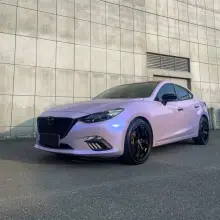 Twin Silver Purple Car Vinyl Wrap