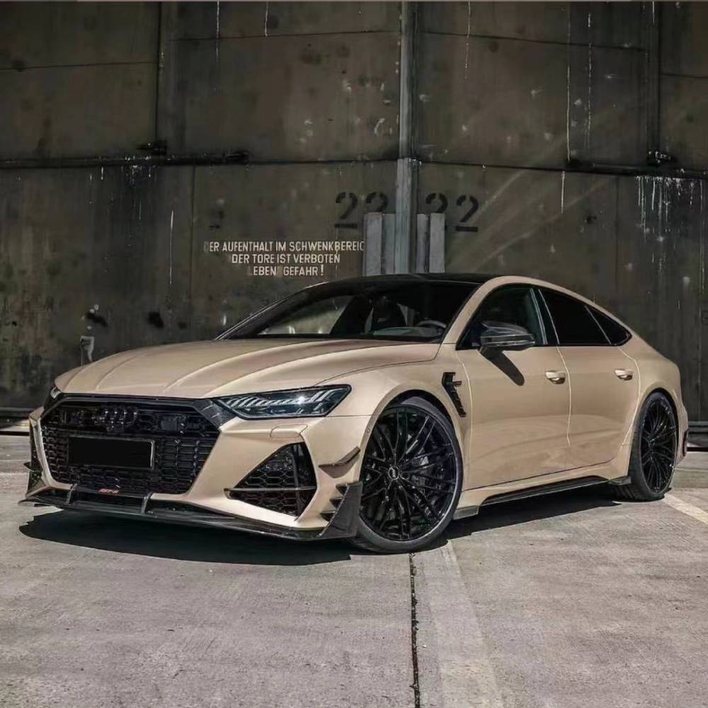 Ravoony Plus Glossy Metal Champaign Dark Gold Car Wrap Audi RS Wrap