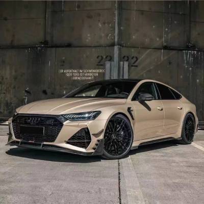 Ravoony Plus Glossy Metal Champaign Dark Gold Car Wrap Audi RS Wrap 02