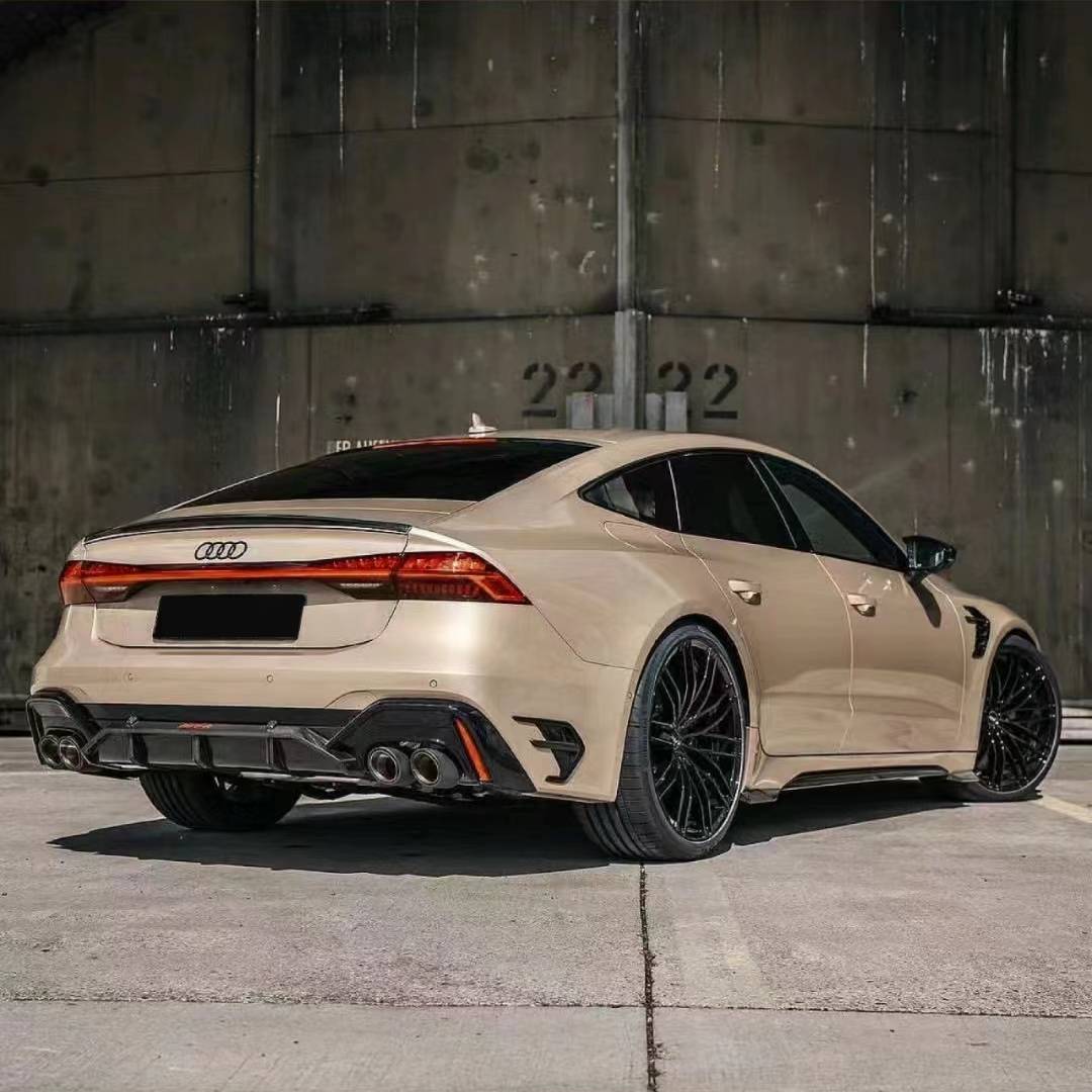 Ravoony Plus Glossy Metal Champaign Dark Gold Car Wrap Audi RS Wrap