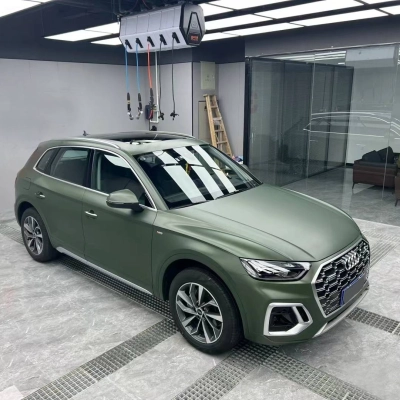 Ravoony Plus Matte Army Green Wrap Audi Q5 Wrap 02