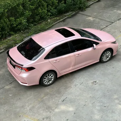 Ravoony Pure Metal Cherry Pink Car Vinyl Wrap Toyota Corolla Wrap