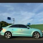 Ravoony Plus Glossy Laser Tiffany Car Vinyl Wrap Audi A3 Wrap