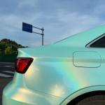 Ravoony Plus Glossy Laser Tiffany Car Vinyl Wrap Audi A3 Wrap