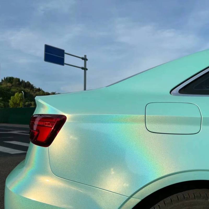 Ravoony Plus Glossy Laser Tiffany Car Vinyl Wrap Audi A3 Wrap