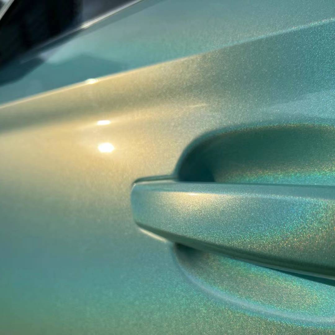 Ravoony Plus Glossy Laser Tiffany Car Vinyl Wrap Audi A3 Wrap